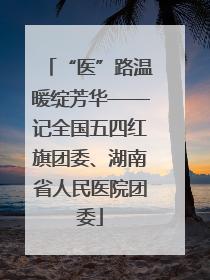 “医”路温暖绽芳华——记全国五四红旗团委、湖南省人民医院团委