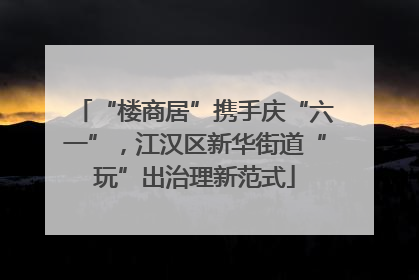 “楼商居”携手庆“六一”，江汉区新华街道“玩”出治理新范式