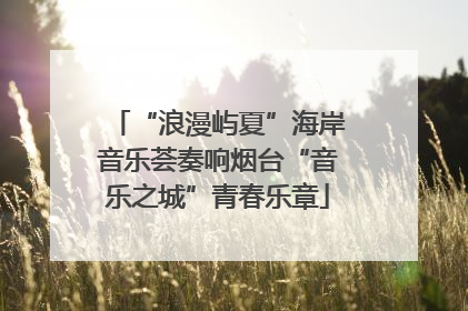 “浪漫屿夏”海岸音乐荟奏响烟台“音乐之城”青春乐章