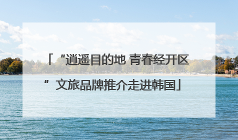“逍遥目的地 青春经开区”文旅品牌推介走进韩国