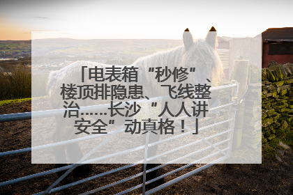 电表箱“秒修”、楼顶排隐患、飞线整治……长沙“人人讲安全”动真格！