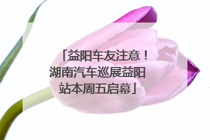 益阳车友注意！湖南汽车巡展益阳站本周五启幕