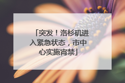 突发！洛杉矶进入紧急状态，市中心实施宵禁