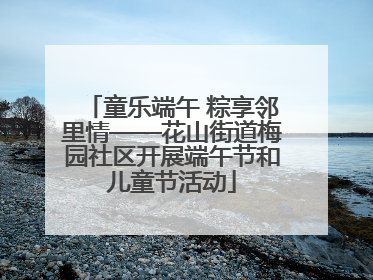 童乐端午 粽享邻里情——花山街道梅园社区开展端午节和儿童节活动