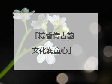 粽香传古韵 文化润童心
