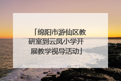 绵阳市游仙区教研室到云凤小学开展教学视导活动
