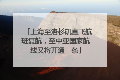 上海至洛杉矶直飞航班复航，至中亚国家航线又将开通一条