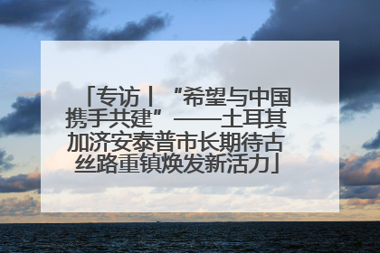 专访丨“希望与中国携手共建”——土耳其加济安泰普市长期待古丝路重镇焕发新活力