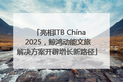 亮相ITB China 2025，鲸鸿动能文旅解决方案开辟增长新路径