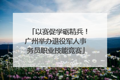 以赛促学砺精兵！广州举办退役军人事务员职业技能竞赛