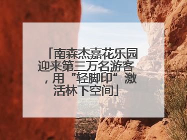 南森杰嘉花乐园迎来第三万名游客，用“轻脚印”激活林下空间