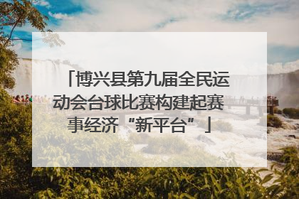 博兴县第九届全民运动会台球比赛构建起赛事经济“新平台”