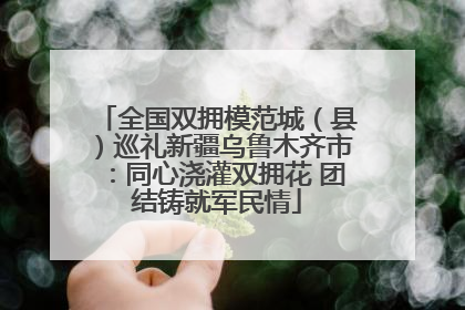 全国双拥模范城（县）巡礼新疆乌鲁木齐市：同心浇灌双拥花 团结铸就军民情