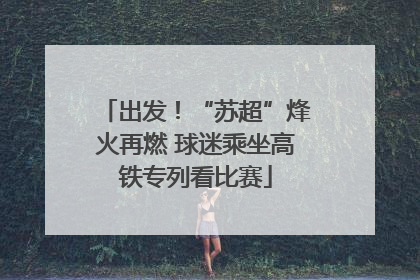 出发！“苏超”烽火再燃 球迷乘坐高铁专列看比赛