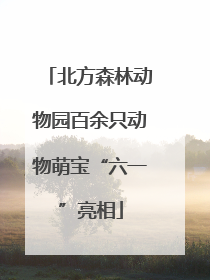 北方森林动物园百余只动物萌宝“六一”亮相