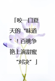 咬一口夏天的“味道”！百桃争艳上演甜蜜“对决”