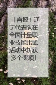 喜报！辽宁代表队在全国计量职业技能比武活动中斩获多个奖项