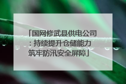 国网修武县供电公司：持续提升仓储能力 筑牢防汛安全屏障