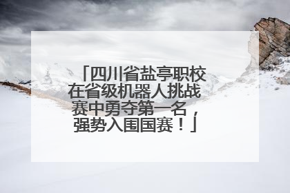 四川省盐亭职校在省级机器人挑战赛中勇夺第一名，强势入围国赛！