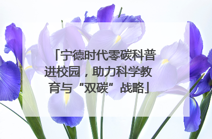 宁德时代零碳科普进校园，助力科学教育与“双碳”战略
