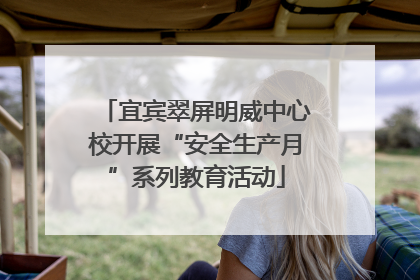 宜宾翠屏明威中心校开展“安全生产月”系列教育活动