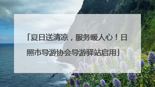 夏日送清凉，服务暖人心！日照市导游协会导游驿站启用