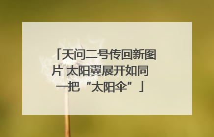 天问二号传回新图片 太阳翼展开如同一把“太阳伞”