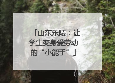 山东乐陵：让学生变身爱劳动的“小能手”