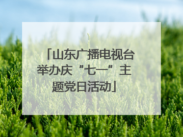 山东广播电视台举办庆“七一”主题党日活动