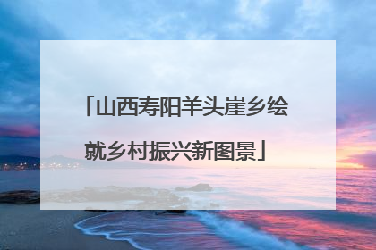 山西寿阳羊头崖乡绘就乡村振兴新图景