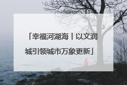 幸福河湖海丨以文润城引领城市万象更新