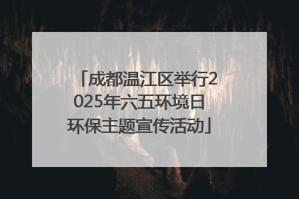 成都温江区举行2025年六五环境日环保主题宣传活动