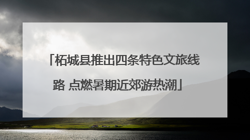柘城县推出四条特色文旅线路 点燃暑期近郊游热潮