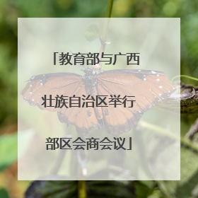 教育部与广西壮族自治区举行部区会商会议
