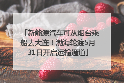 新能源汽车可从烟台乘船去大连！渤海轮渡5月31日开启运输通道