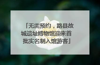 无需预约，路县故城遗址博物馆迎来首批实名制入馆游客