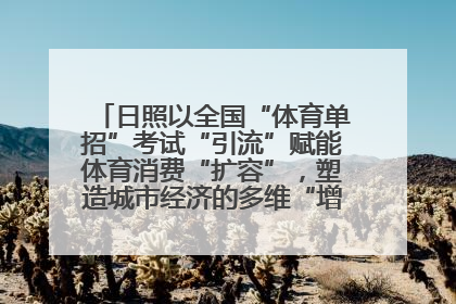 日照以全国“体育单招”考试“引流”赋能体育消费“扩容”，塑造城市经济的多维“增长极”——校地“携手”，打造“以赛营城”新范式