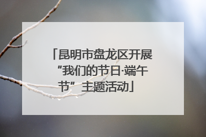 昆明市盘龙区开展“我们的节日·端午节”主题活动