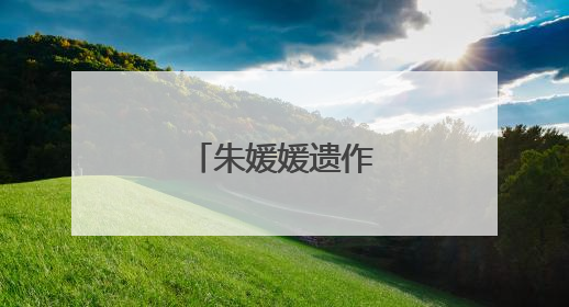 朱媛媛遗作画面公布