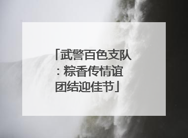 武警百色支队：粽香传情谊 团结迎佳节