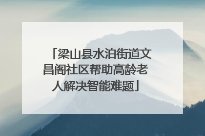 梁山县水泊街道文昌阁社区帮助高龄老人解决智能难题