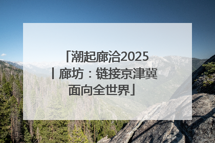 潮起廊洽2025丨廊坊：链接京津冀 面向全世界