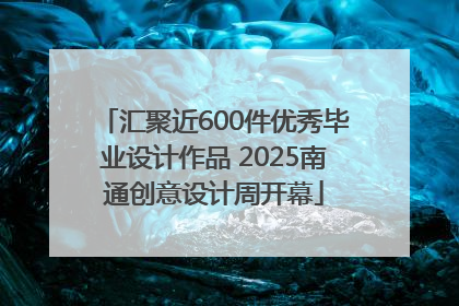 汇聚近600件优秀毕业设计作品 2025南通创意设计周开幕