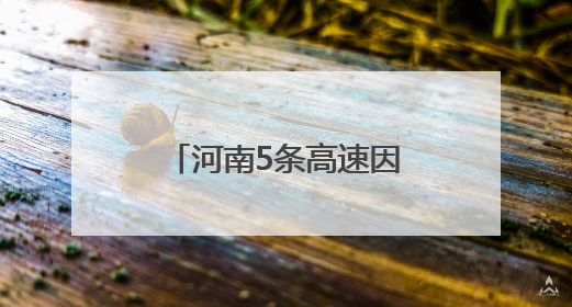 河南5条高速因降雨禁止危险品运输车辆上站！