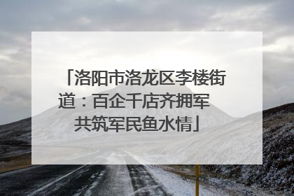洛阳市洛龙区李楼街道：百企千店齐拥军 共筑军民鱼水情