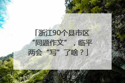 浙江90个县市区“同题作文”，临平两会“写”了啥？