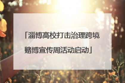 淄博高校打击治理跨境赌博宣传周活动启动