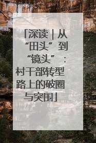 深读｜从“田头”到“镜头”：村干部转型路上的破圈与突围