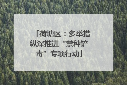 荷塘区：多举措纵深推进“禁种铲毒”专项行动