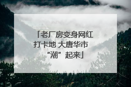 老厂房变身网红打卡地 大唐华市“潮”起来